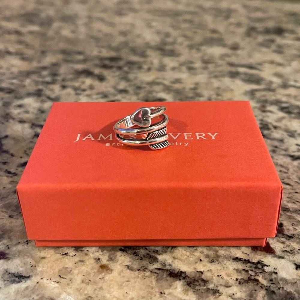 James Avery Arrow and Heart Ring